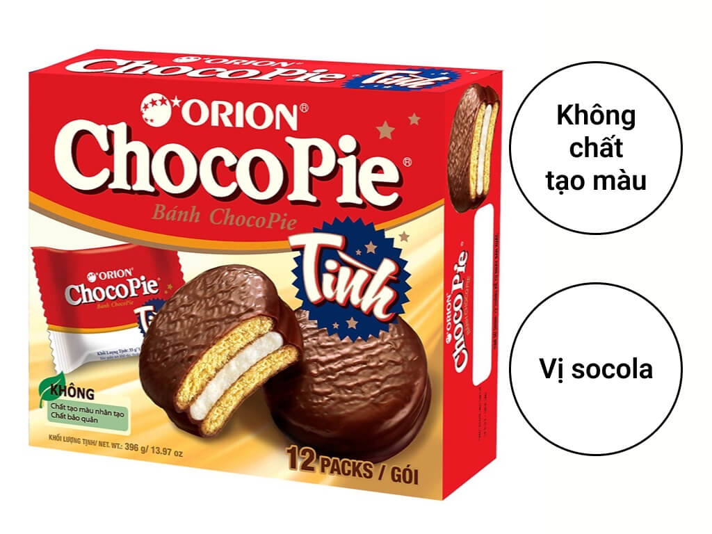 Bánh ORION Choco-Pie Tình hộp ( 12 cái x 33g ) Thùng 8 hộp